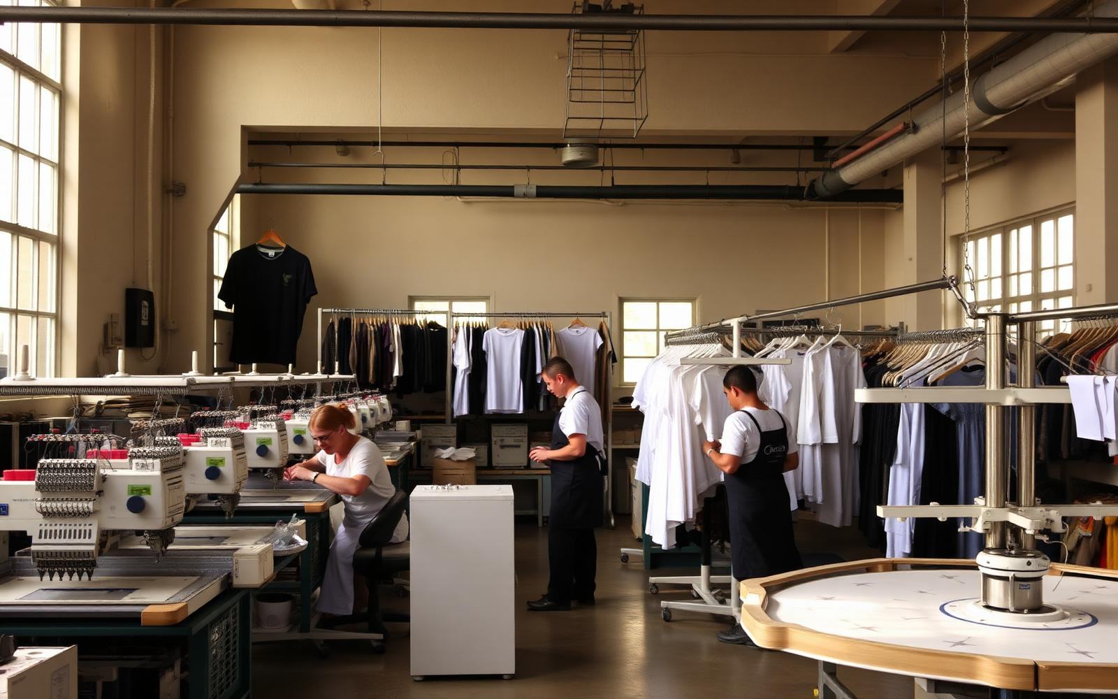 Interior of the Print & Embroidery Room workshop